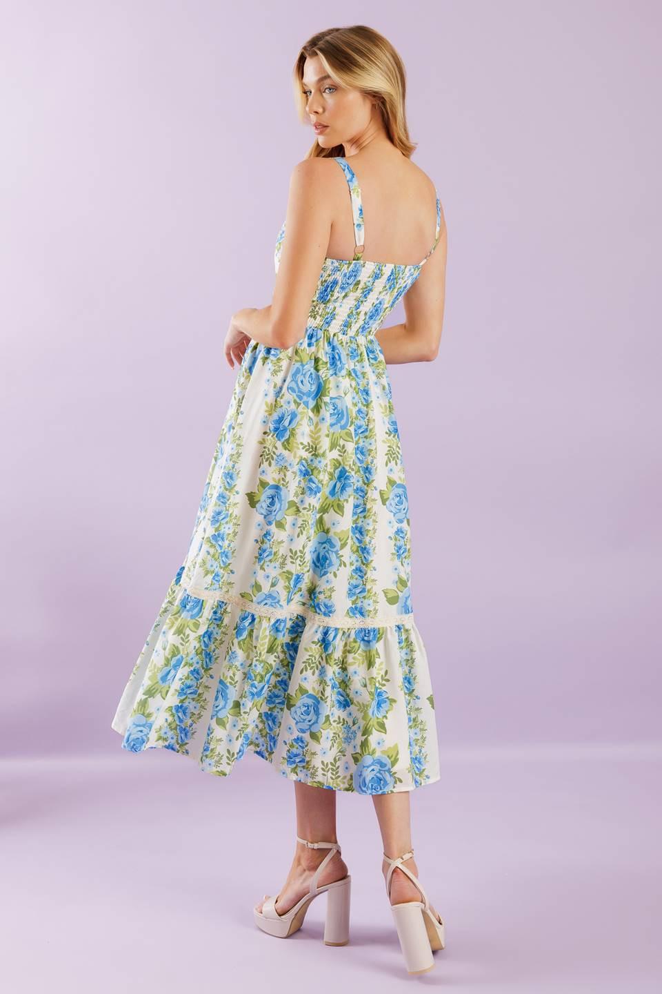 MATCH MY ENERGY WOVEN MIDI DRESS Flying Tomato