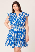 A PERFECT MATCH WOVEN MINI DRESS Flying Tomato