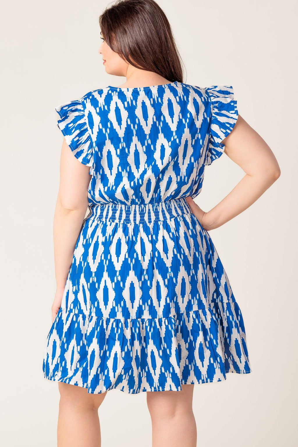 A PERFECT MATCH WOVEN MINI DRESS Flying Tomato