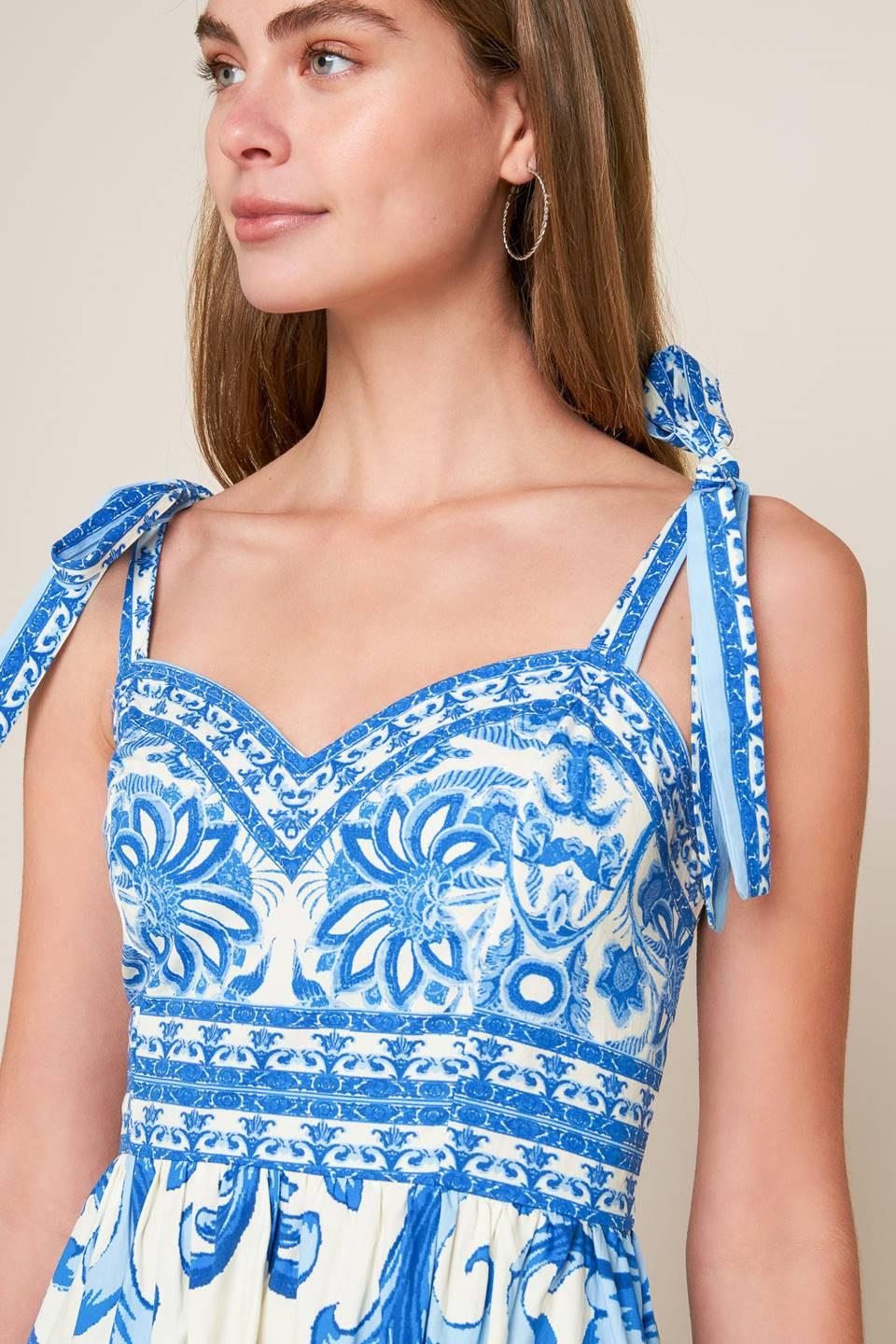 THE GARDEN'S SECRET WOVEN MIDI DRESS Flying Tomato