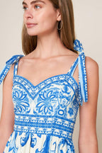 THE GARDEN'S SECRET WOVEN MIDI DRESS Flying Tomato
