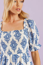 THROUGH THE GARDEN WOVEN MINI DRESS Flying Tomato