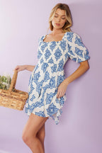 THROUGH THE GARDEN WOVEN MINI DRESS Flying Tomato