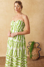 PETALS OF TIME WOVEN MAXI DRESS Flying Tomato