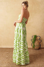 PETALS OF TIME WOVEN MAXI DRESS Flying Tomato