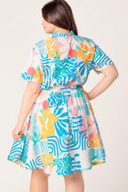 GARDEN SOCIAL WOVEN MINI DRESS Flying Tomato