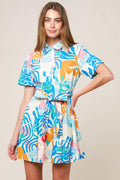 GARDEN SOCIAL WOVEN MINI DRESS Flying Tomato