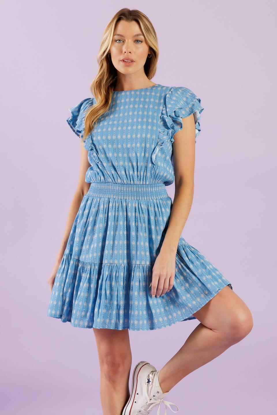 COME AS YOU ARE WOVEN MINI DRESS Flying Tomato
