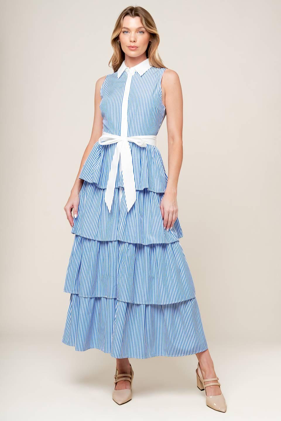 A TOUCH OF GRACE WOVEN MIDI DRESS Flying Tomato