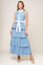 A TOUCH OF GRACE WOVEN MIDI DRESS Flying Tomato