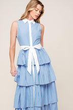 A TOUCH OF GRACE WOVEN MIDI DRESS Flying Tomato