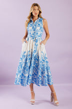 PALM SHORES WOVEN MIDI DRESS Flying Tomato