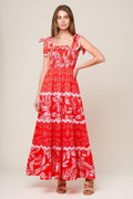 BRIGHTER DAYS WOVEN MAXI DRESS Flying Tomato