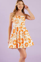 LOVE ME MORE WOVEN MINI DRESS Flying Tomato