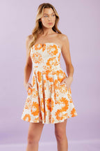 LOVE ME MORE WOVEN MINI DRESS Flying Tomato