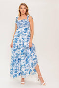 WHEN IN ROME WOVEN MIDI DRESS Flying Tomato