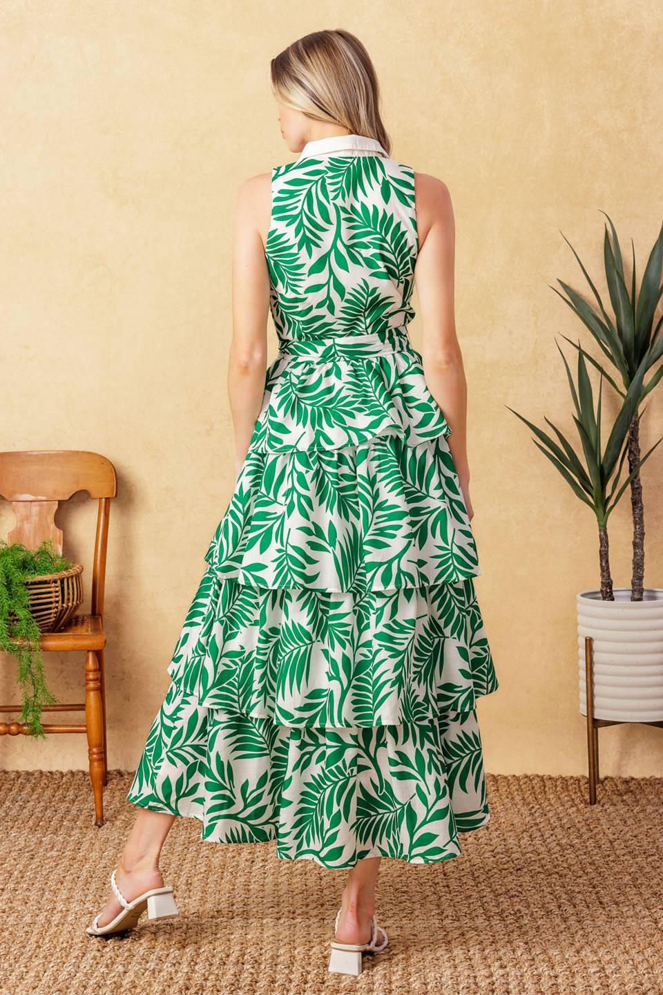 PARK AVENUE WOVEN WOVEN MIDI DRESS Flying Tomato
