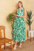 PARK AVENUE WOVEN WOVEN MIDI DRESS Flying Tomato