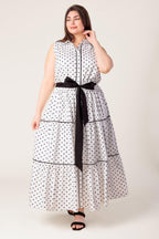 OUT OF REACH WOVEN MIDI DRESS Flying Tomato