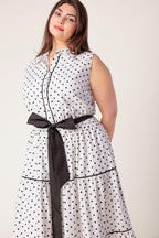 OUT OF REACH WOVEN MIDI DRESS Flying Tomato
