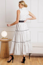 OUT OF REACH WOVEN MIDI DRESS Flying Tomato