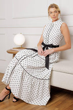OUT OF REACH WOVEN MIDI DRESS Flying Tomato