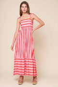 SPEAK NOW WOVEN MIDI DRESS Flying Tomato