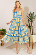 MAKING A WISH WOVEN MIDI DRESS Flying Tomato