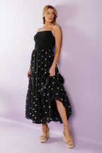 FADE INTO YOU WOVEN MIDI DRESS Flying Tomato