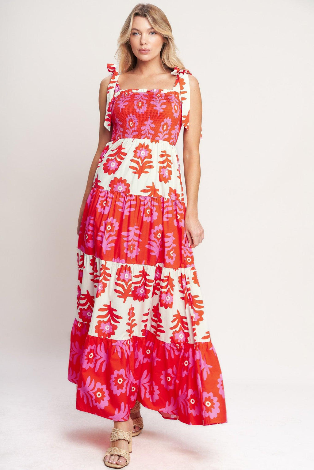 GLAMOUR IN MOTION WOVEN MAXI DRESS Flying Tomato