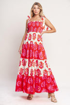 GLAMOUR IN MOTION WOVEN MAXI DRESS Flying Tomato
