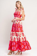 GLAMOUR IN MOTION WOVEN MAXI DRESS Flying Tomato