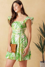 ADORABLE INTENTIONS WOVEN MINI DRESS Flying Tomato