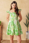 ADORABLE INTENTIONS WOVEN MINI DRESS Flying Tomato