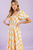 ICONIC SUMMER WOVEN MIDI DRESS Flying Tomato