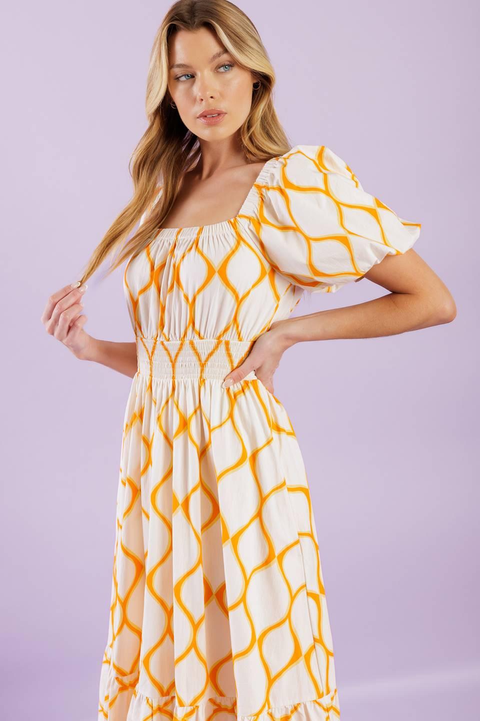 ICONIC SUMMER WOVEN MIDI DRESS Flying Tomato