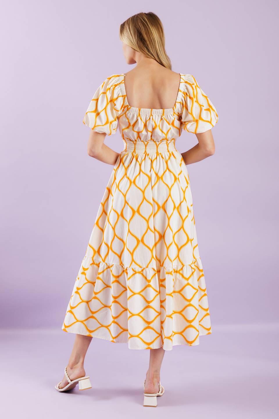 ICONIC SUMMER WOVEN MIDI DRESS Flying Tomato