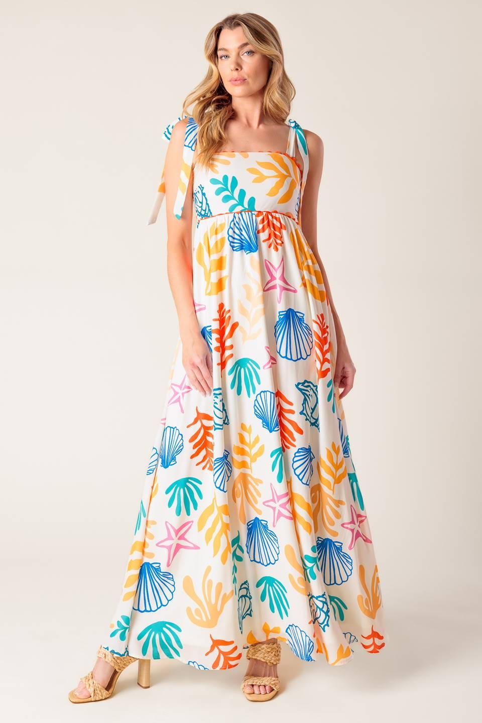 FROLIC THROUGH FIELDS WOVEN MAXI DRESS Flying Tomato