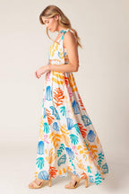 FROLIC THROUGH FIELDS WOVEN MAXI DRESS Flying Tomato