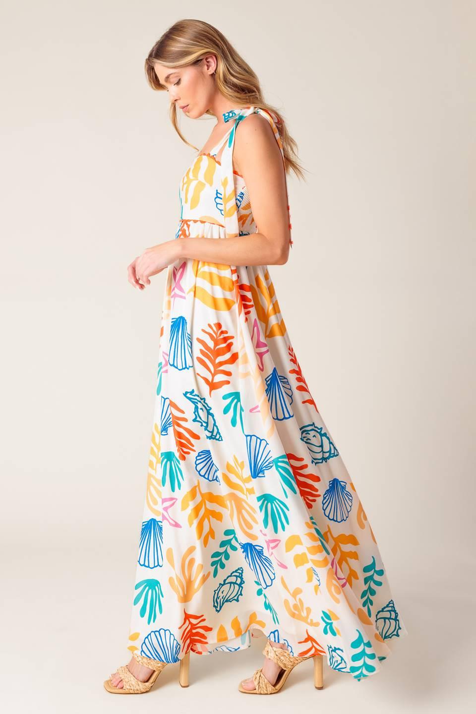 FROLIC THROUGH FIELDS WOVEN MAXI DRESS Flying Tomato