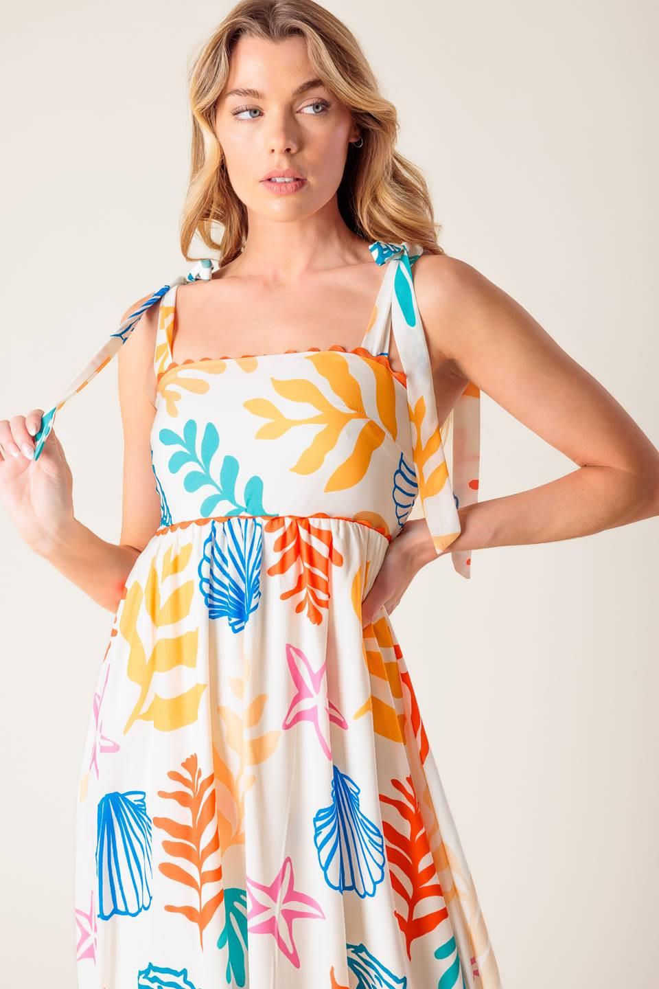 FROLIC THROUGH FIELDS WOVEN MAXI DRESS Flying Tomato