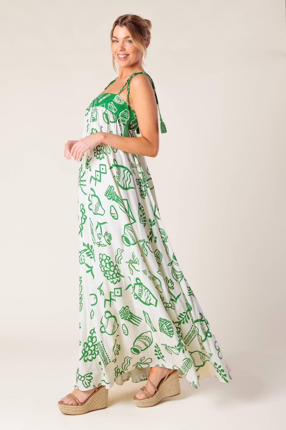 EVERYDAY BLISS WOVEN MAXI DRESS Flying Tomato