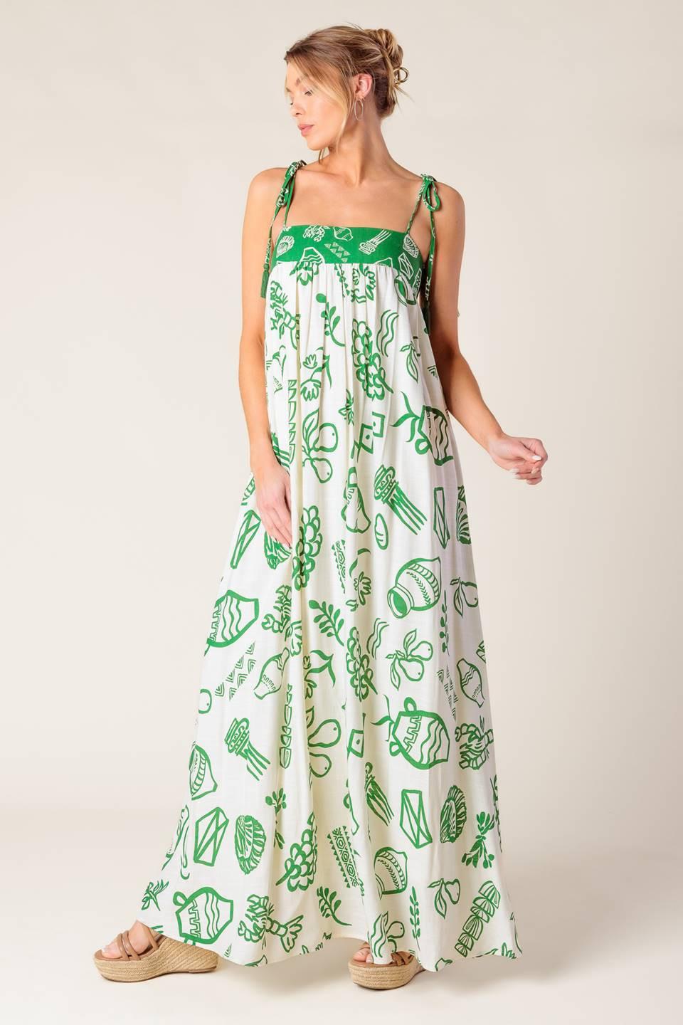 EVERYDAY BLISS WOVEN MAXI DRESS Flying Tomato