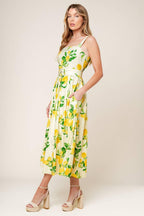 BEAMING PERFECTION IVORY WOVEN MIDI DRESS Flying Tomato