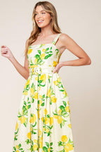 BEAMING PERFECTION IVORY WOVEN MIDI DRESS Flying Tomato