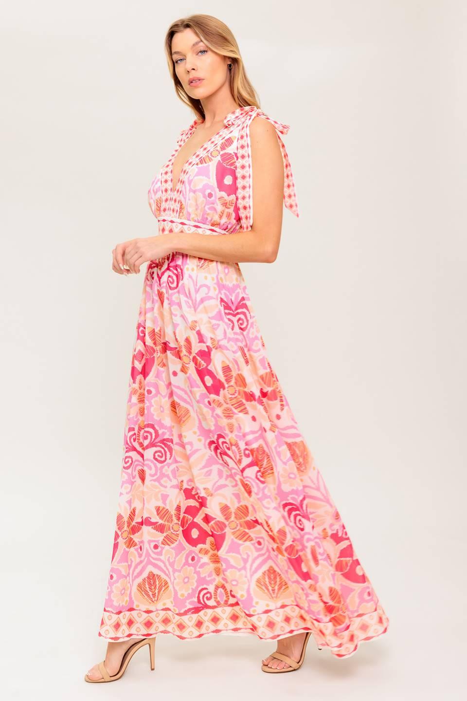 LEACE IT TO FATE WOVEN MAXI DRESS Flying Tomato