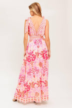 LEACE IT TO FATE WOVEN MAXI DRESS Flying Tomato