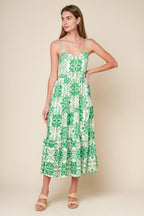 BEYOND ELEGANT WOVEN MIDI DRESS Flying Tomato