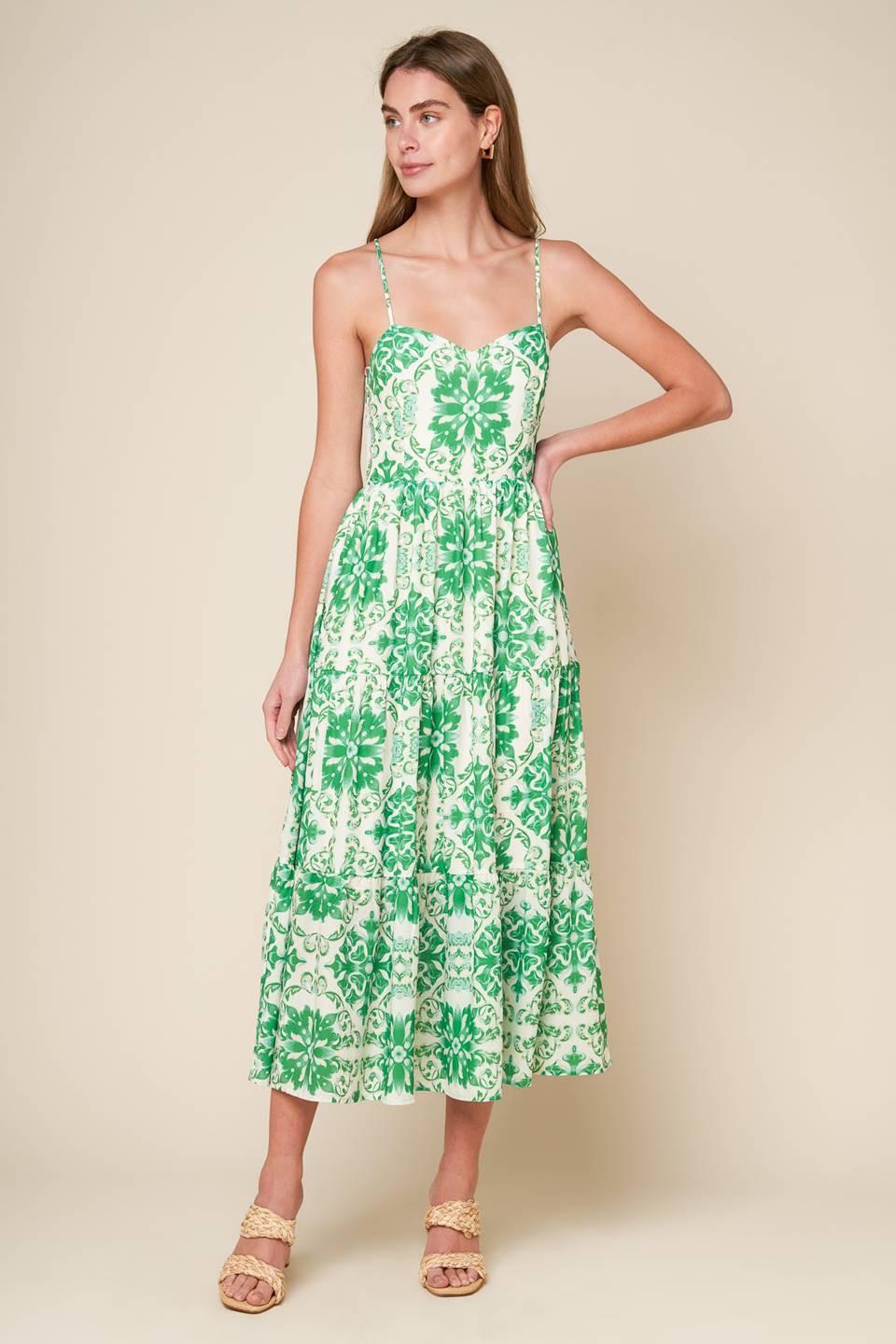 BEYOND ELEGANT WOVEN MIDI DRESS Flying Tomato