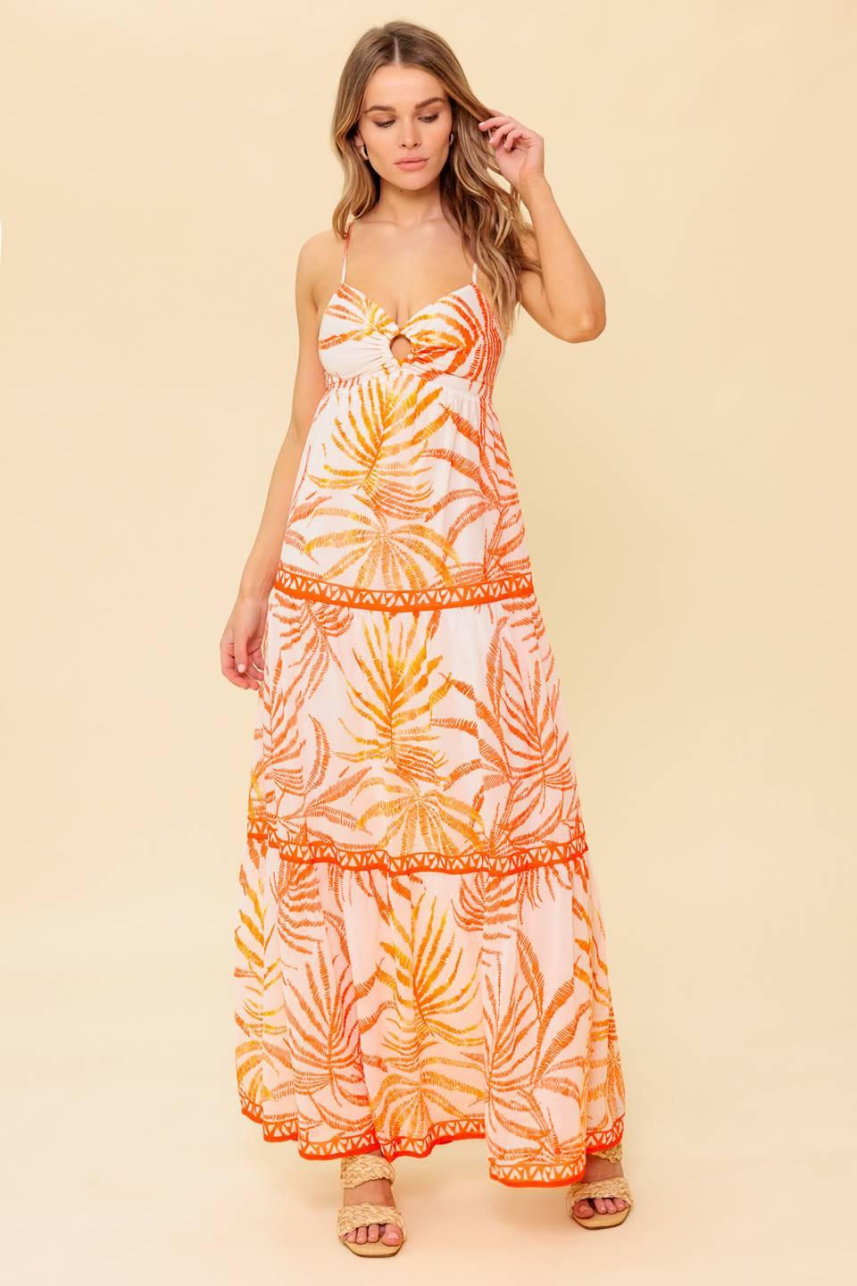 MAGICAL MAGNETISM WOVEN MAXI DRESS Flying Tomato